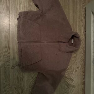 Gymshark Cozy Fleece Jacket in Mauve